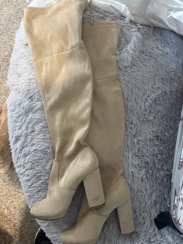 Women beige suede - beige,