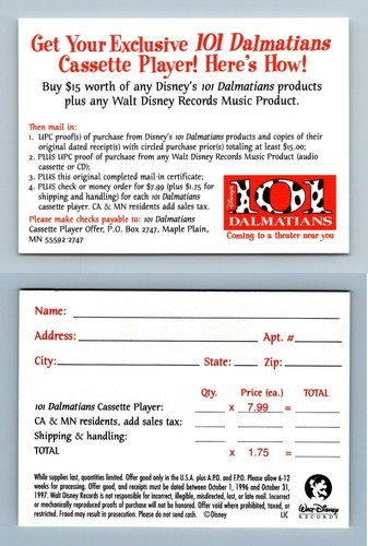 Disney 101 dalmatians 1996 - disney,
