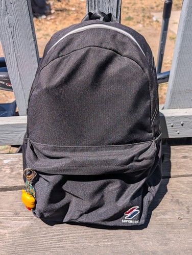 Superdry black backpack - superdry,