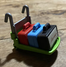 Playmobil dollshouse/supermarket/airport : Trolley With Luggage 3 Suitcases
