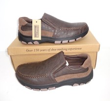 Cushion Walk Mens New Slip On Brown Casual Formal Trainers Shoes UK Sizes 7-11