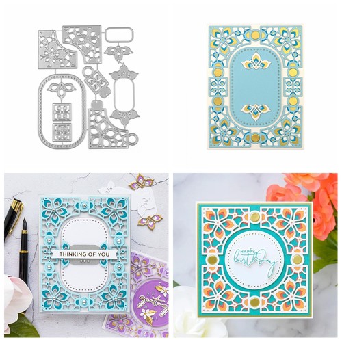 Rectangle border frame metal - border,
