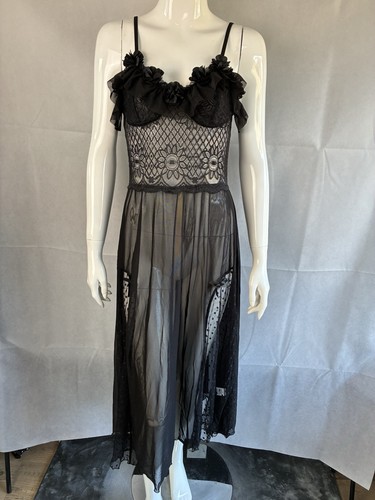 Black lace mesh - lace,
