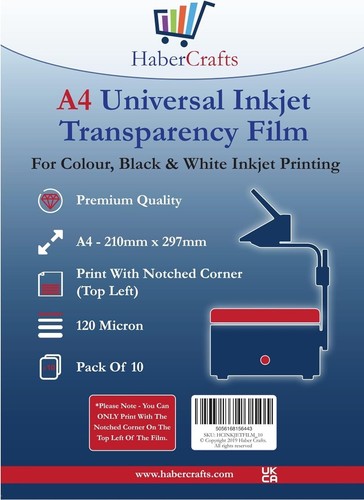 Universal inkjet transparency - inkjet,