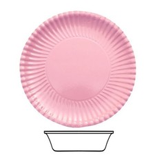 BOWLS CARD 15CM PINK 10'S