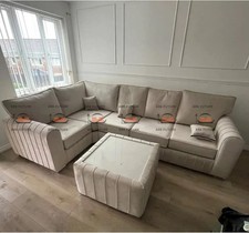 Ark Future Full Set Milano Corner Sofa with Glass Coffee Table | 1C3