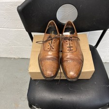 Loake 1880 Mens Semi Brogue Oxford Shoes Size 8.5 F