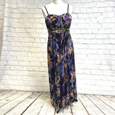 Oleg Cassini Purple Dress Maxi