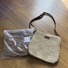 2 Raffia Straw Crossbody Bags