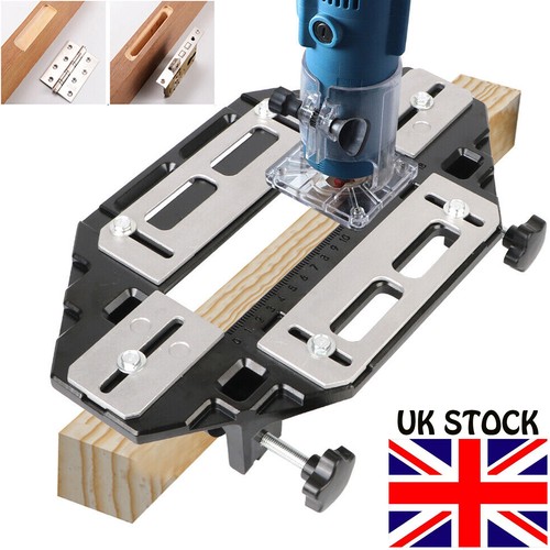 Wood door hinge jig - jig, lock