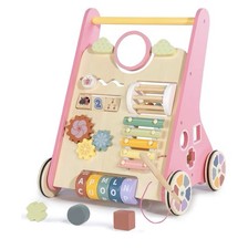 LOL-FUN Wooden Baby Walker