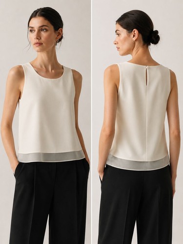 Club monaco white sleeveless - monaco,