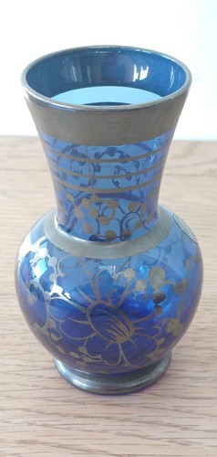 Vintage cobalt blue glass - blue,