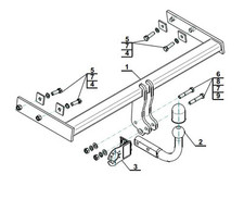 Swan Neck Tow Bar For Volvo