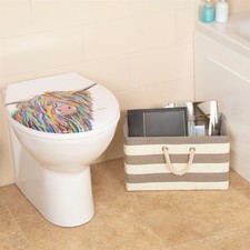 Croydex Angus McCoo Cow Toilet Seat Oval Soft Close Flexi Fix White Steven Brown