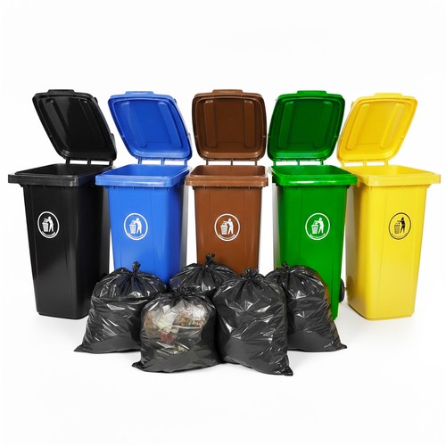 Curvaso 120l wheelie bin large - wheelie,