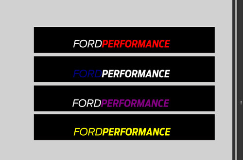 Ford performance sunstrip and - ford,