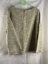 Alice Collins Knitted Jumper Size 16 100% Cotton Argyll Design 1/4 Zip Cardigan