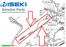 Genuine ISEKI CM7013 Ride On Mower CLUTCH RETURN CABLE CGXF1407101 O157
