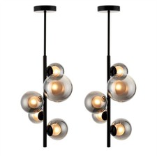 Set of 2 Modern Black with