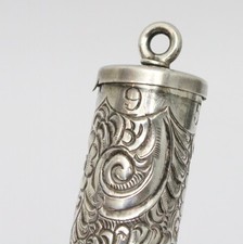 antique solid silver needle