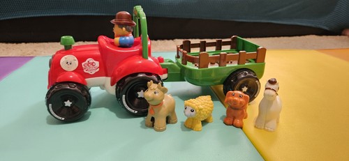 Toy tractor farm - farm, animal