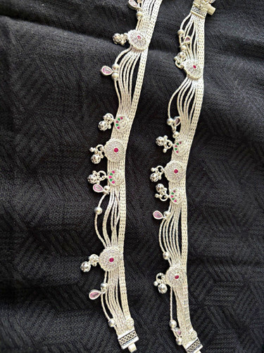 Silver anklet indian - anklet,,
