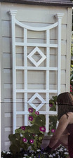 Outdoor White Lattice Panel