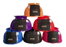 Gallop Double Taped PVC Ribbed Over Reach Boots, 10 Colours, 4 Sizes.