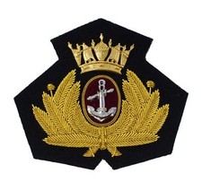 Merchant Navy Cap Badge, Officers, Bombay Style R2040