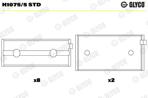 Crankshaft glyco h1075 std - glyco,