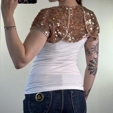 Y2K vintage sequin embellished