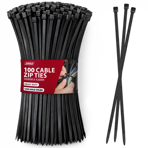 Black cable ties zip nylon - cable,