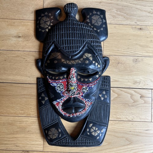 Hand carved wooden - carved, mask