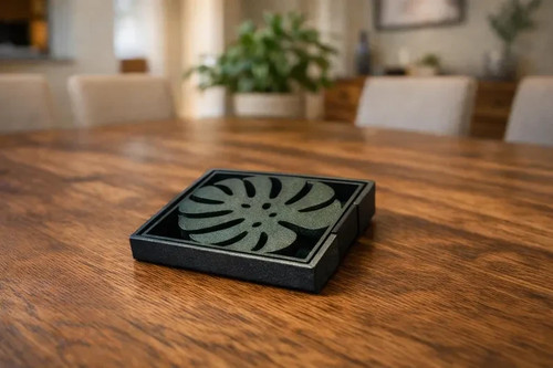 Monstera leaf coaster - leaf, 4