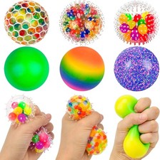 6 Pack Squeeze Stress Ball Rainbow Sensory Squeeze Ball Colour Changing