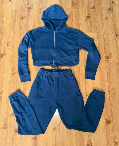 Missguided navy blue zip - missguided, zip-up