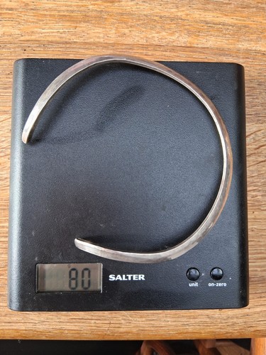 80g antique silver torque - antique,
