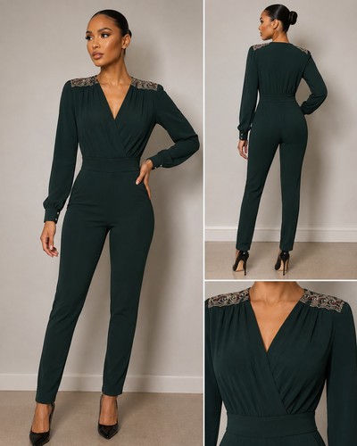 Zara jumpsuit dark - jumpsuit, green