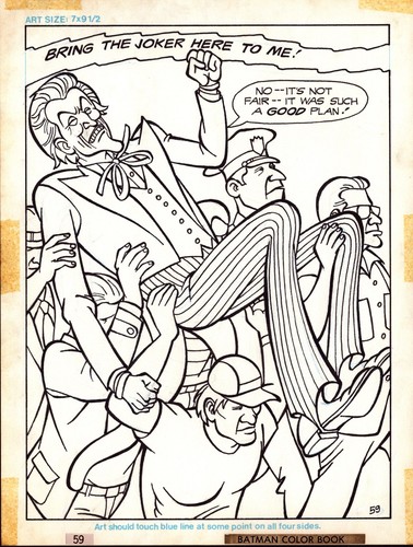 Batman original comic art - batman,