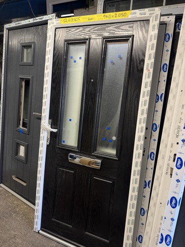 New composite door black - composite,
