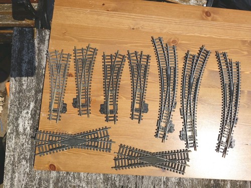 Gauge steel track job lot - track,