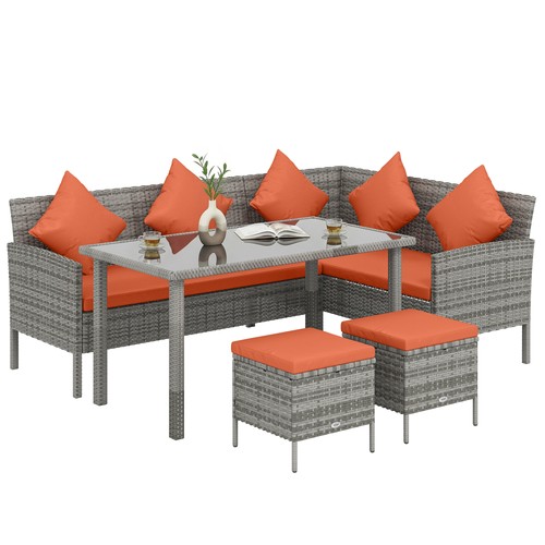 Outsunny 5pcs rattan dining - outsunny,