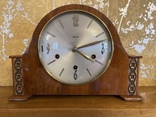 SMITHS 8-DAY WALNUT WESTMINSTER CHIMING MANTEL CLOCK - 1962 - THE PARIS