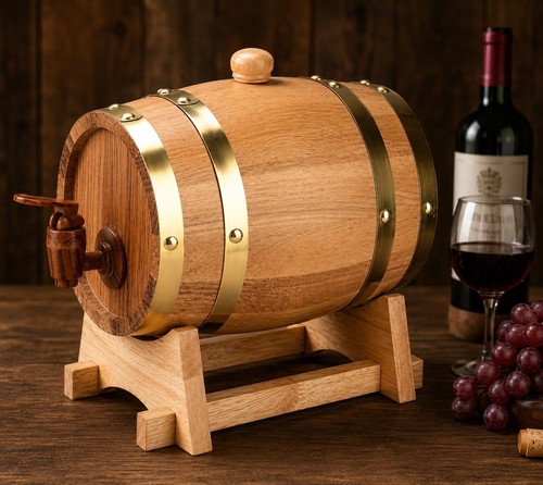 Litre wooden wine barrel - wooden,