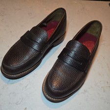 Grenson Lloyd Loafers. Leather. Dark Brown (Burnt Pine). UK mens 7 E.