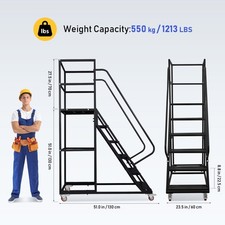 6Step Rolling Warehouse Step