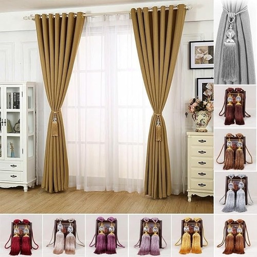 Pair curtain holdbacks rope - pair,