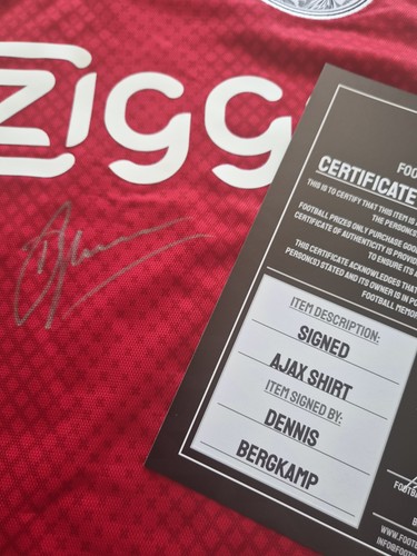 Dennis bergkamp signed ajax - dennis,