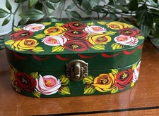 Wooden trinket box Bargeware /